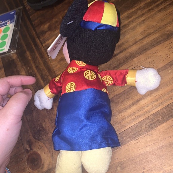 Disney Store Hong Kong Minnie Mouse Plush Chinese Costume Kimono - Picture 2 of 5